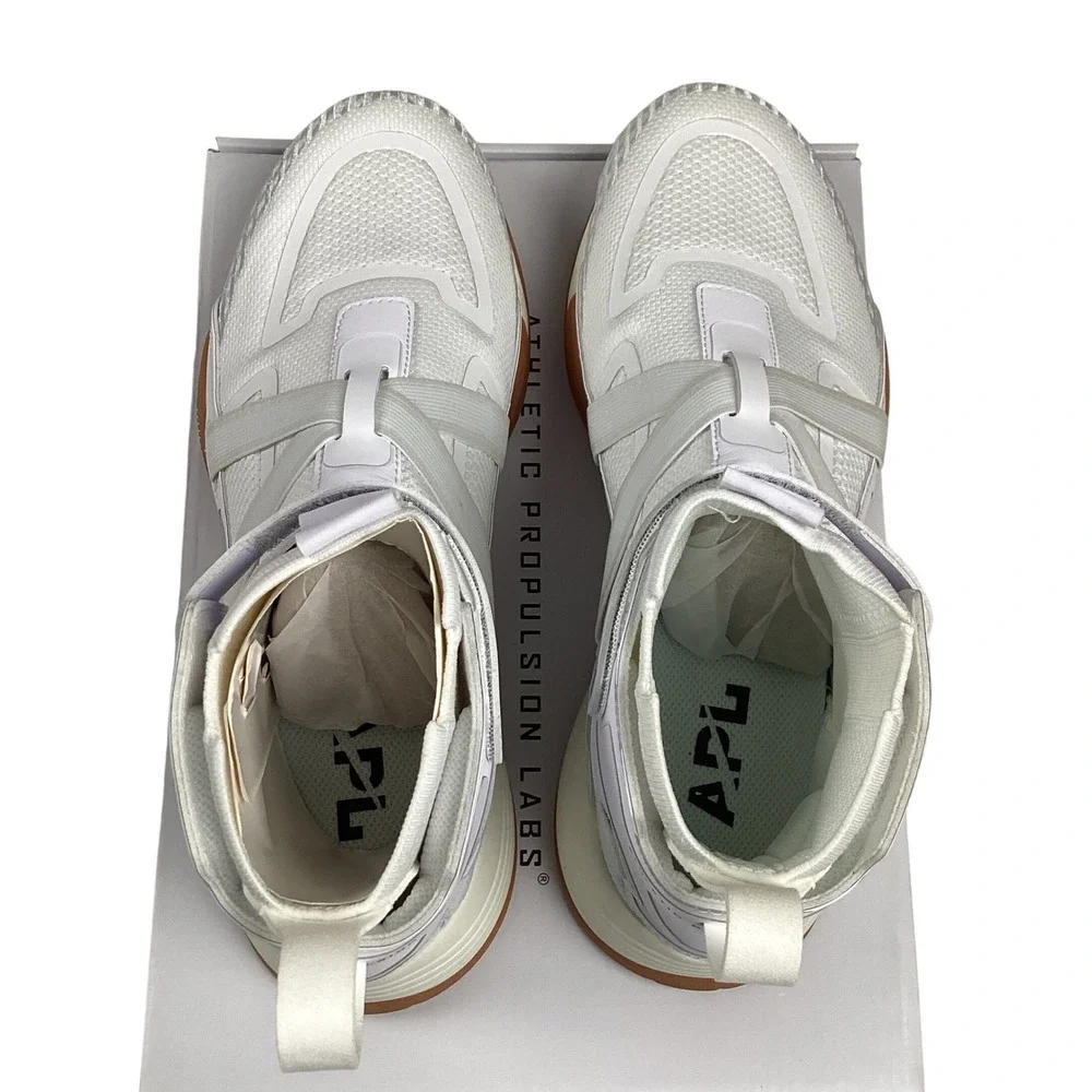 APL Super Future Sneakers Men's 9.5 /‎ Women's 11 White Black Gum High Top Shoes